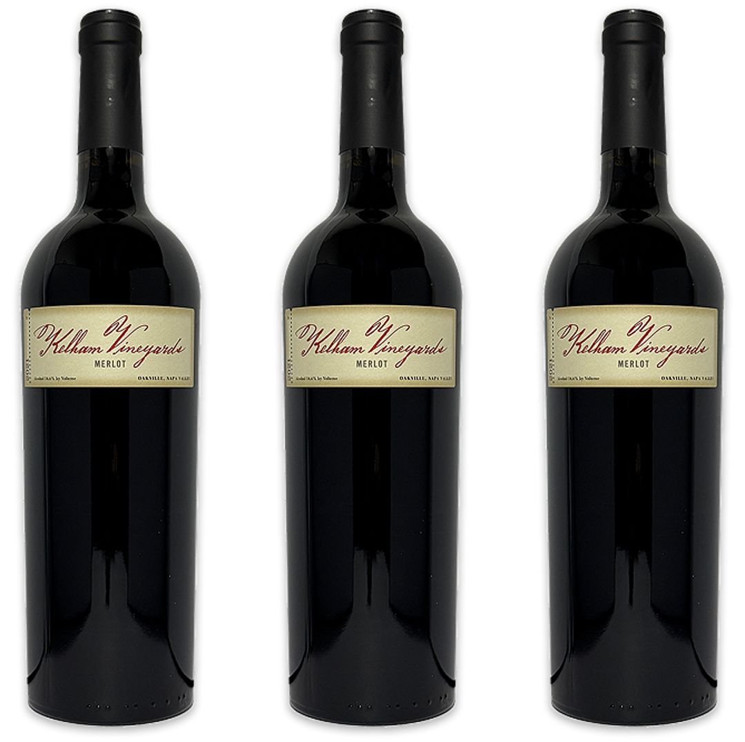 Kelham Merlot Oakville AVA Napa California 2021 3-Pack