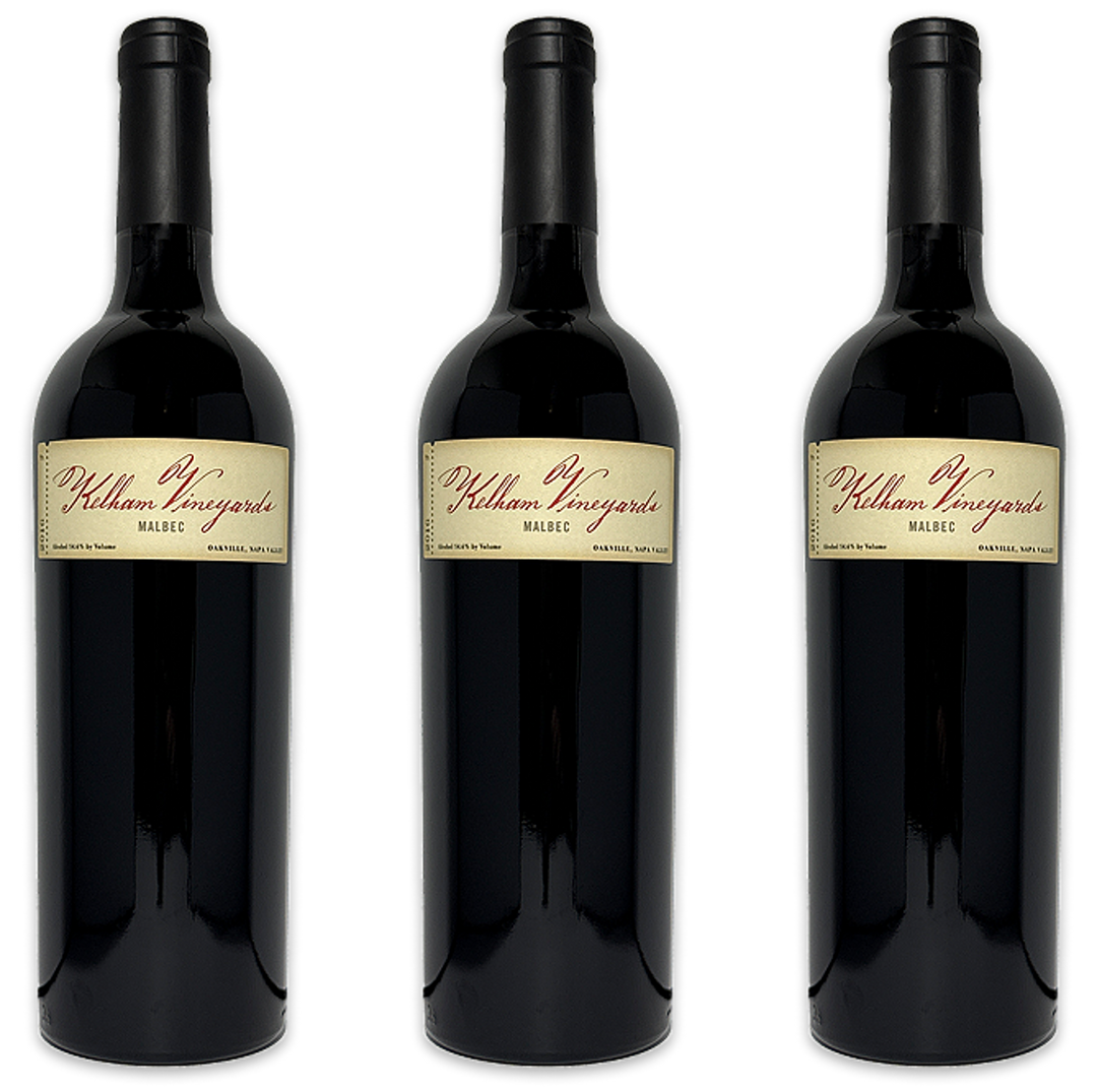 Kelham Malbec Oakville AVA Napa California 2016 3-Pack