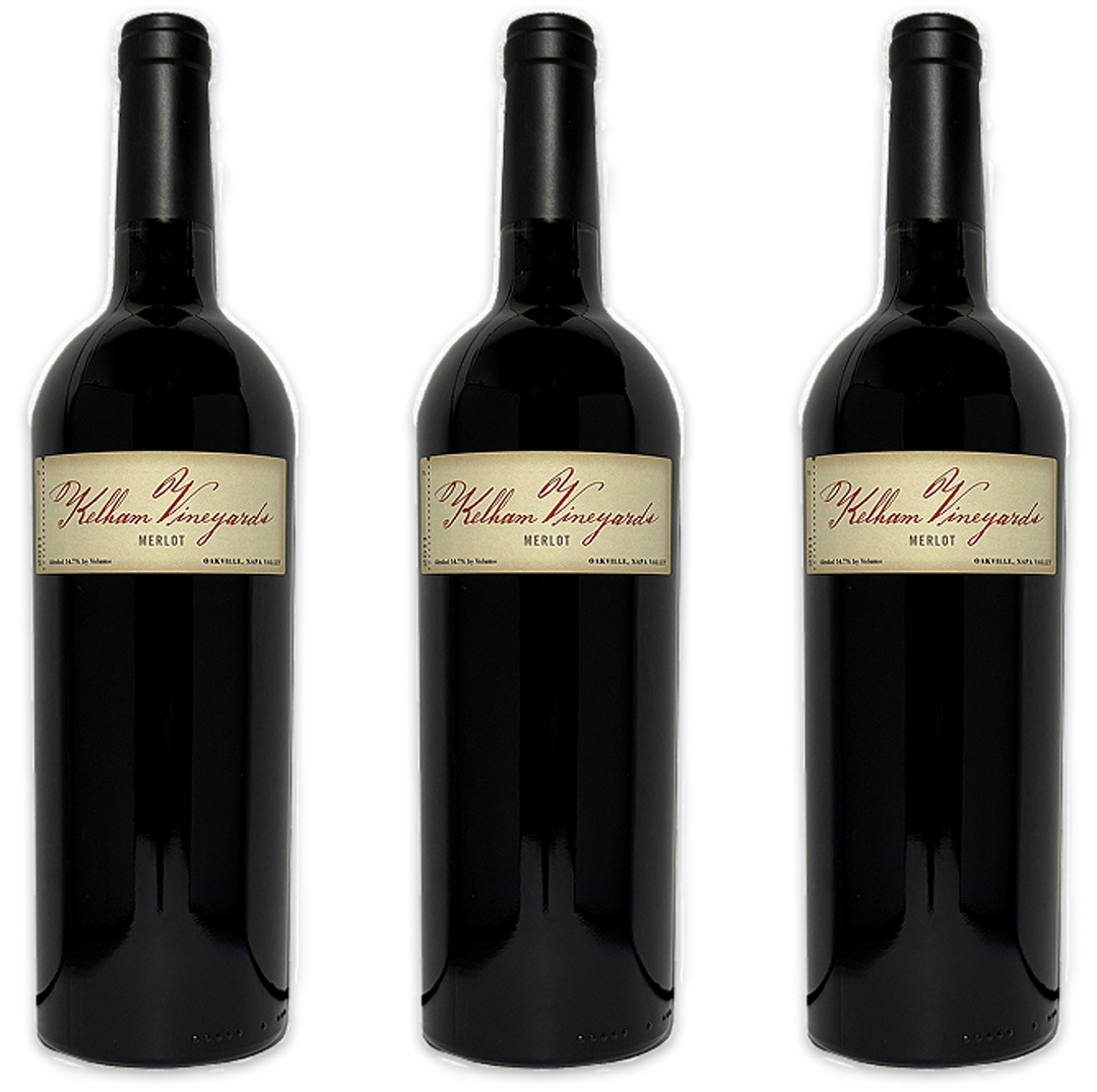 Kelham Merlot Oakville AVA Napa California 2011 3-Pack