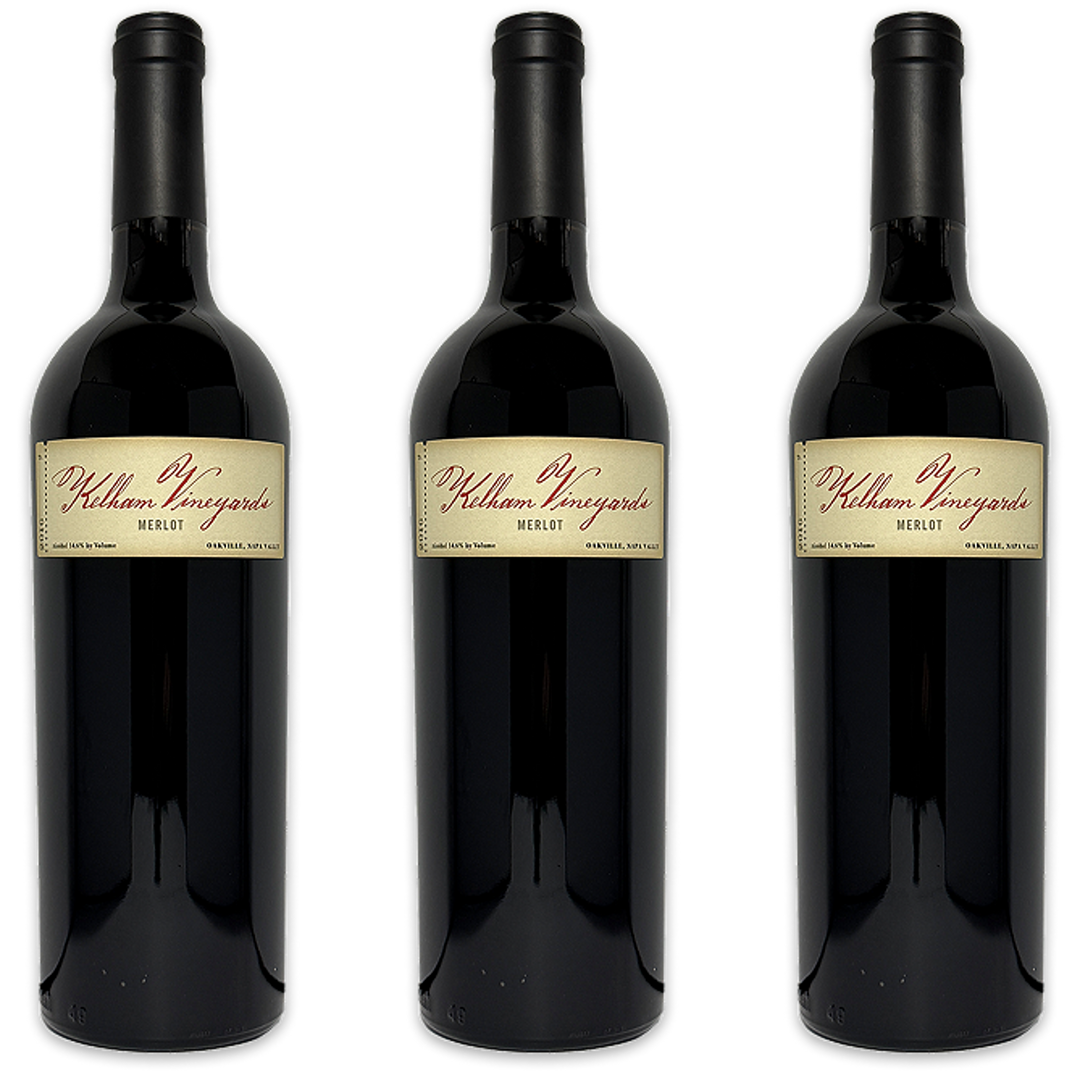 Kelham Merlot Oakville AVA Napa California 2019 3-Pack