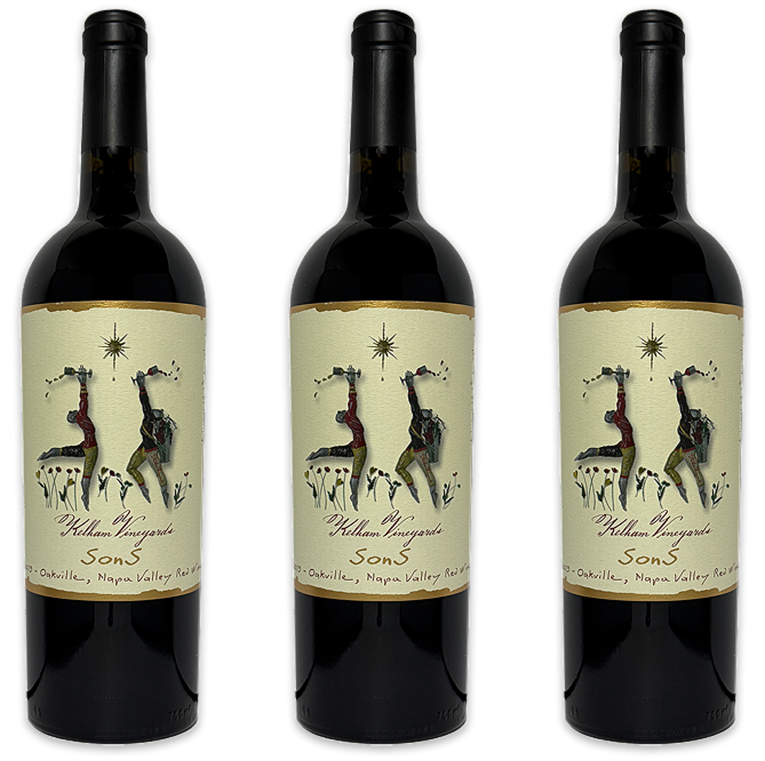 Kelham Sons Red Wine Blend Oakville AVA Napa California 2019 3-Pack